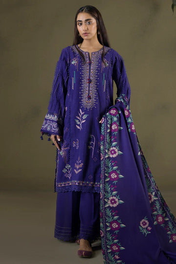 Embroidered Shirt Shalwar Shawl - WUW25E30237