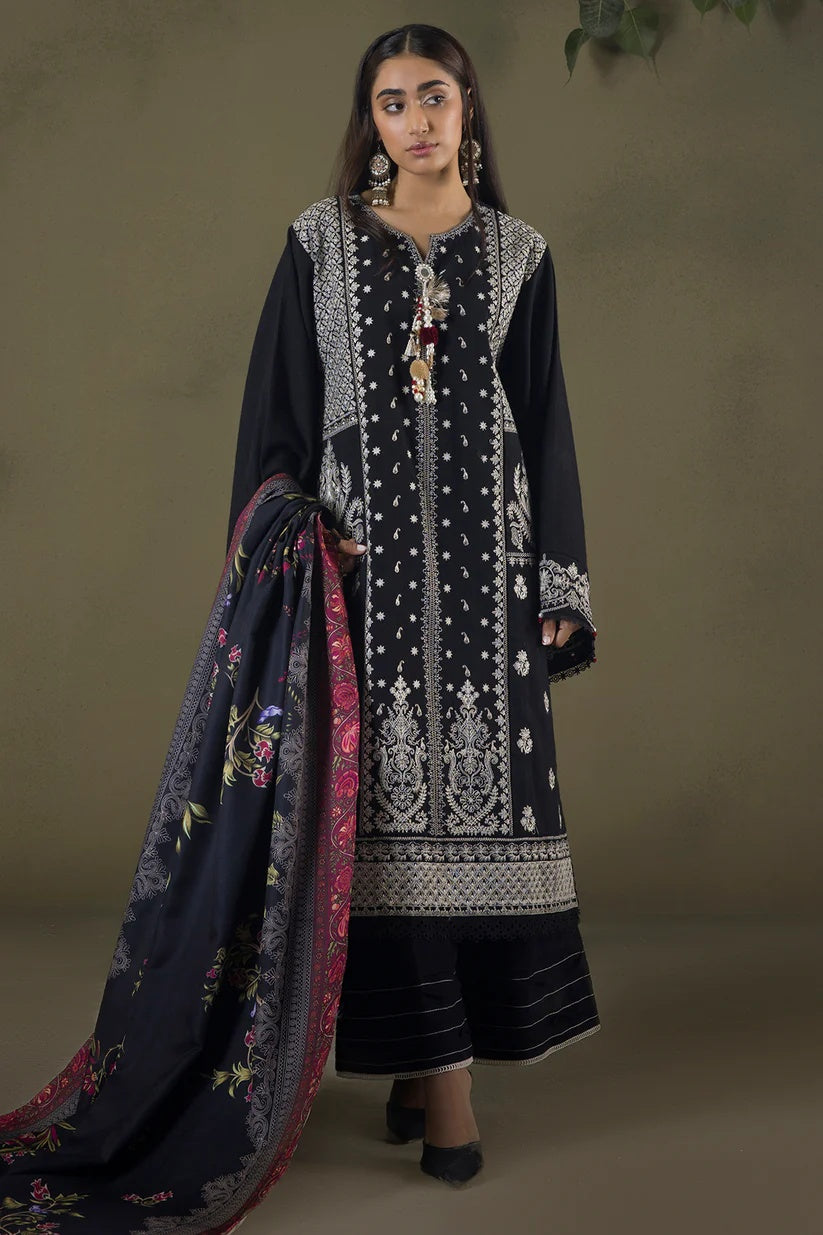 Embroidered Shirt Shalwar Shawl - WUW25E30238