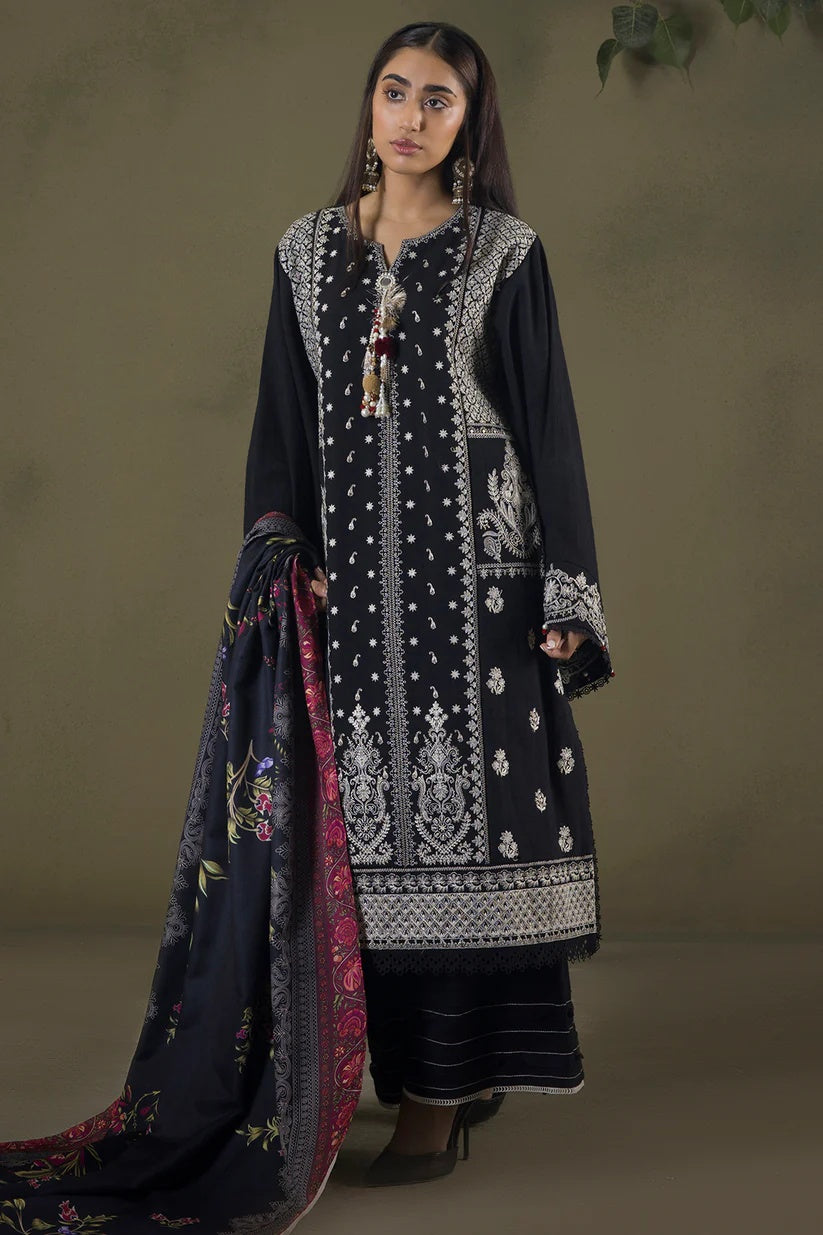 Embroidered Shirt Shalwar Shawl - WUW25E30238