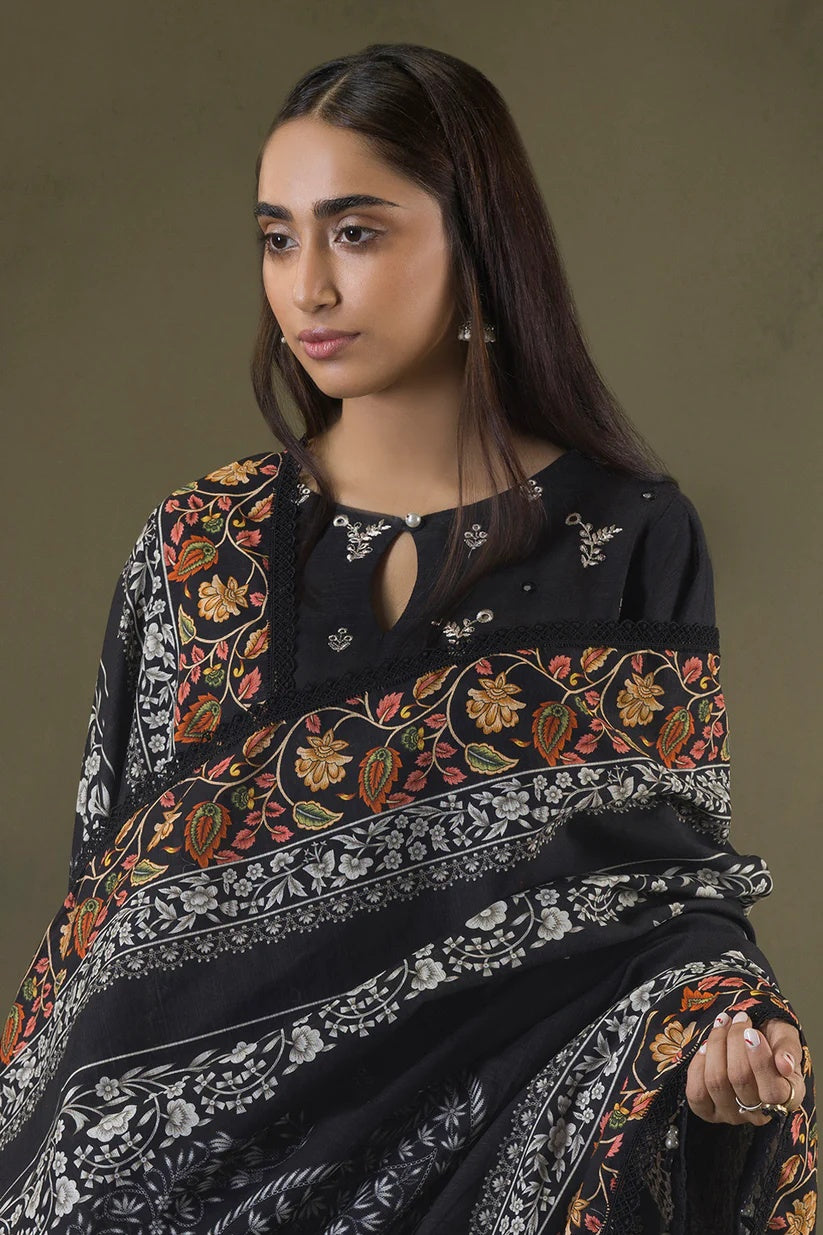 Embroidered Shirt Shalwar Shawl - WUW25E30239