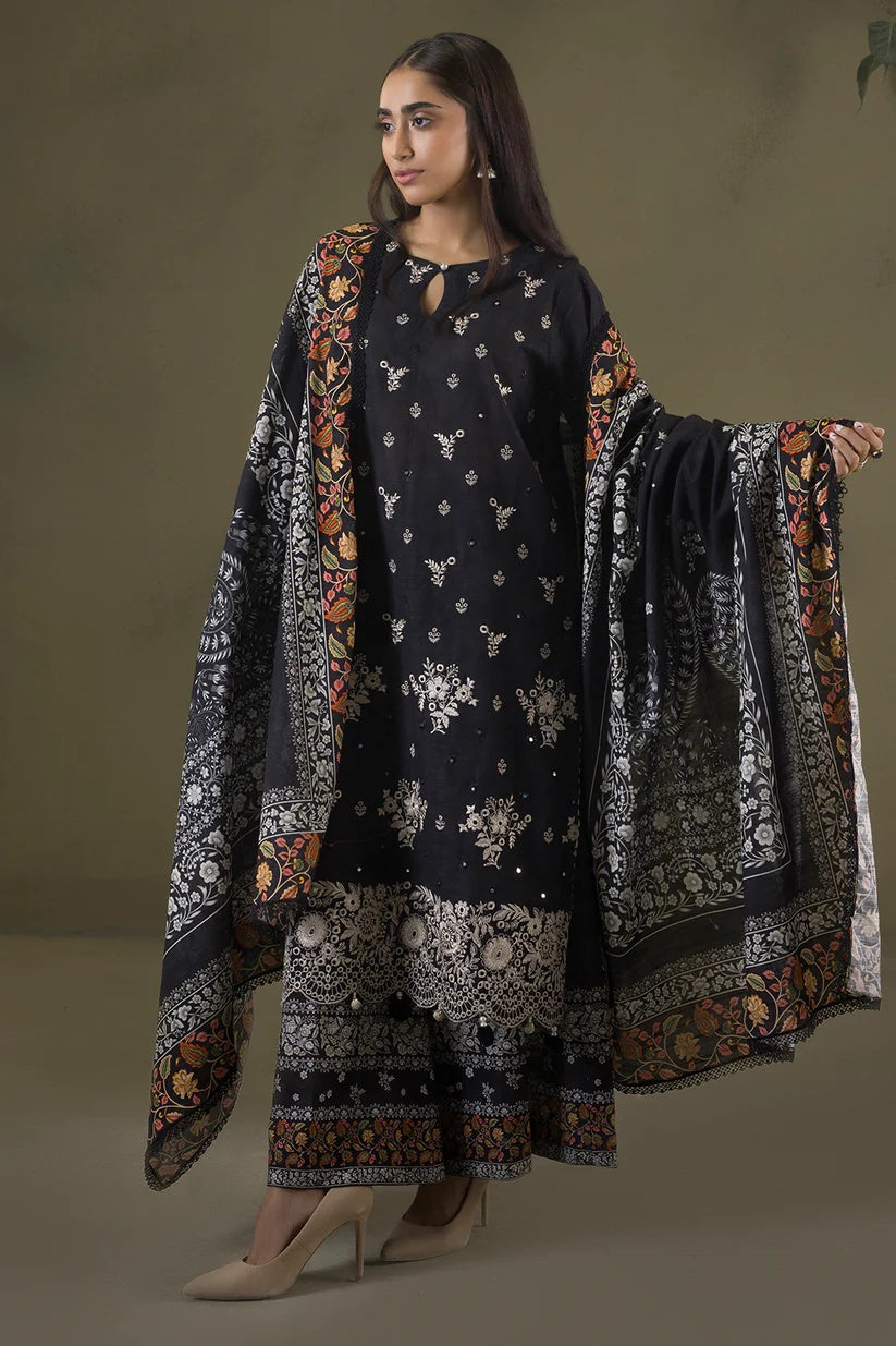 Embroidered Shirt Shalwar Shawl - WUW25E30239