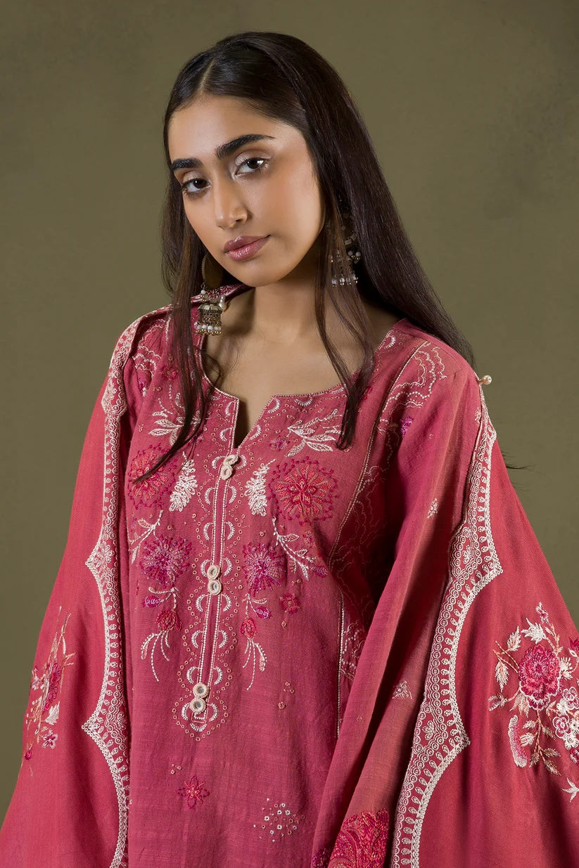 Embroidered Shirt Shalwar Shawl - WUW25E30240