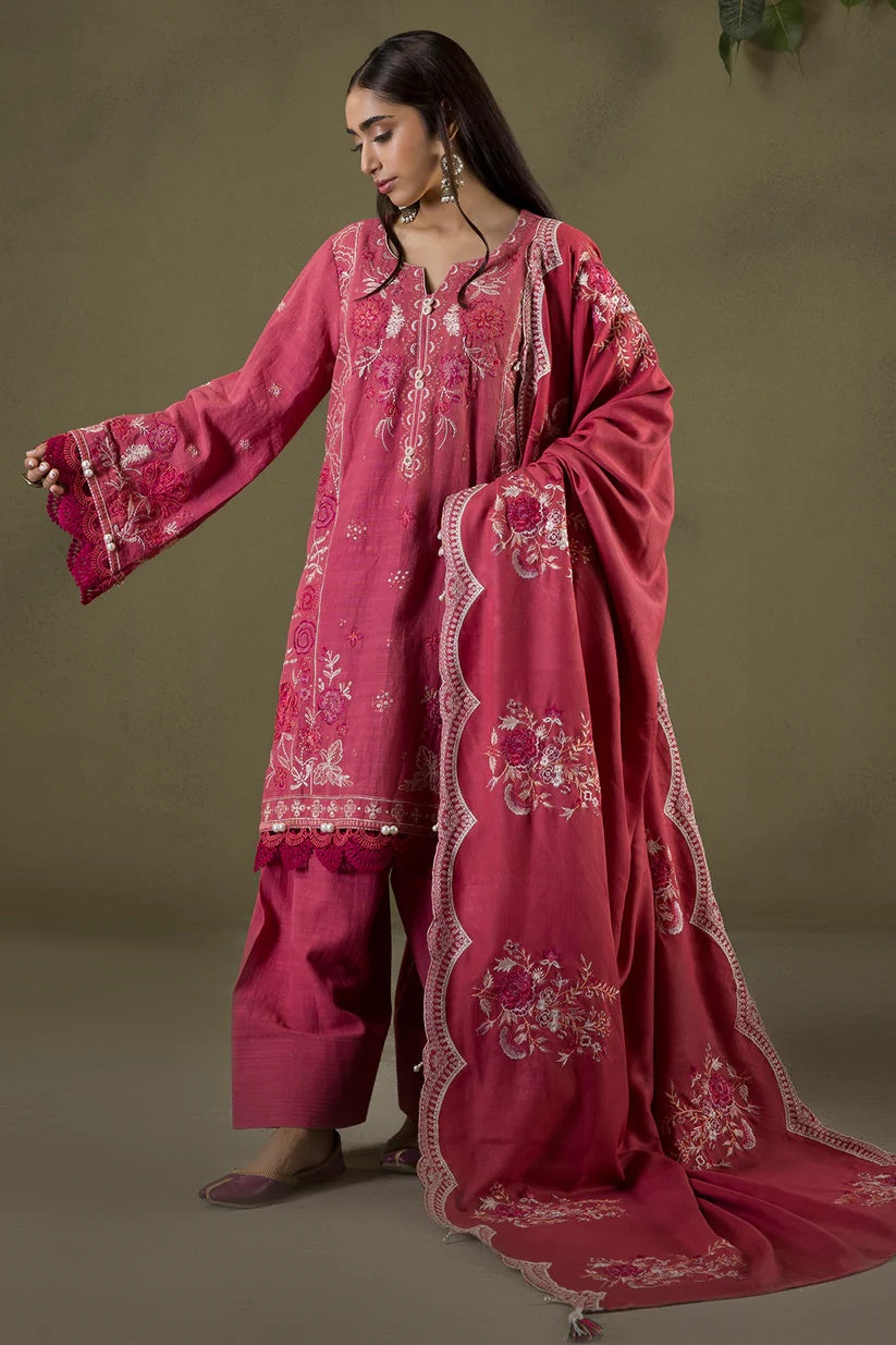 Embroidered Shirt Shalwar Shawl - WUW25E30240