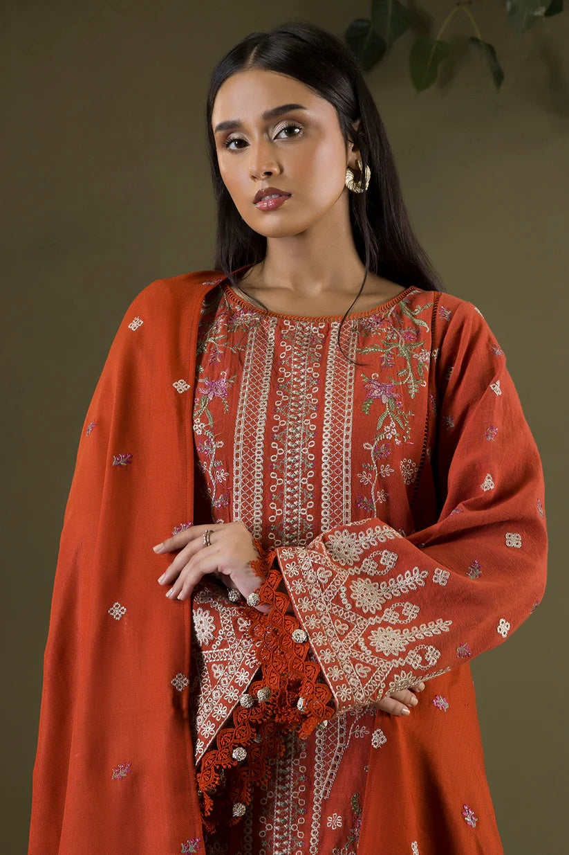 Embroidered Shirt Shalwar Shawl - WUW25E30240