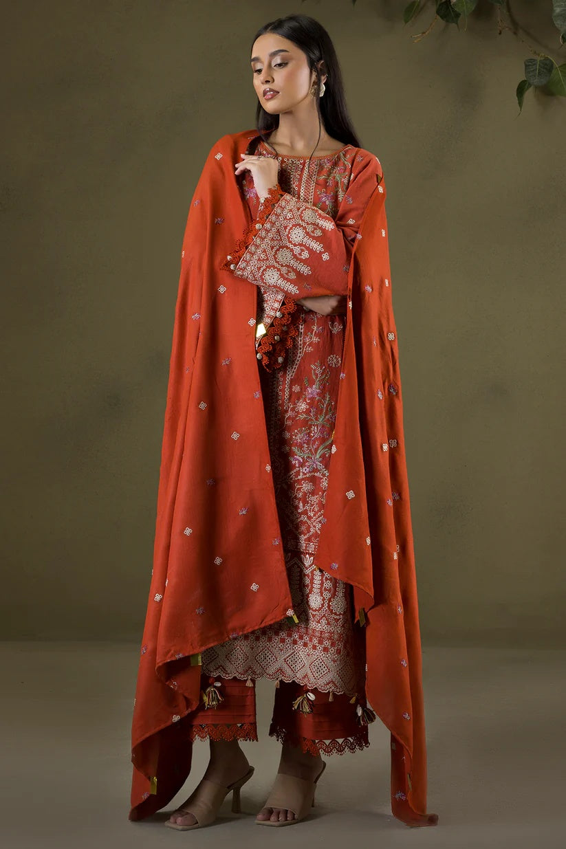 Embroidered Shirt Shalwar Shawl - WUW25E30240