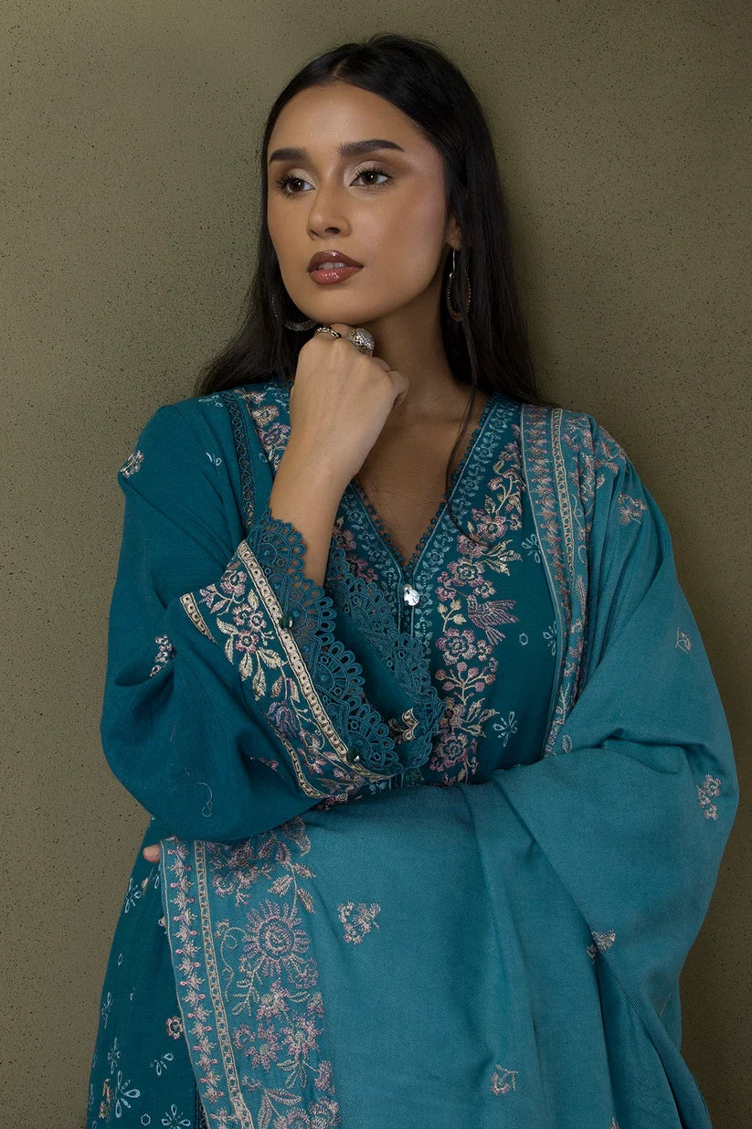 Embroidered Shirt Shalwar Shawl WUW25E30242