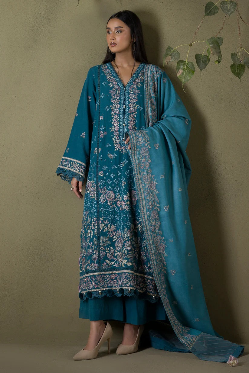 Embroidered Shirt Shalwar Shawl WUW25E30242