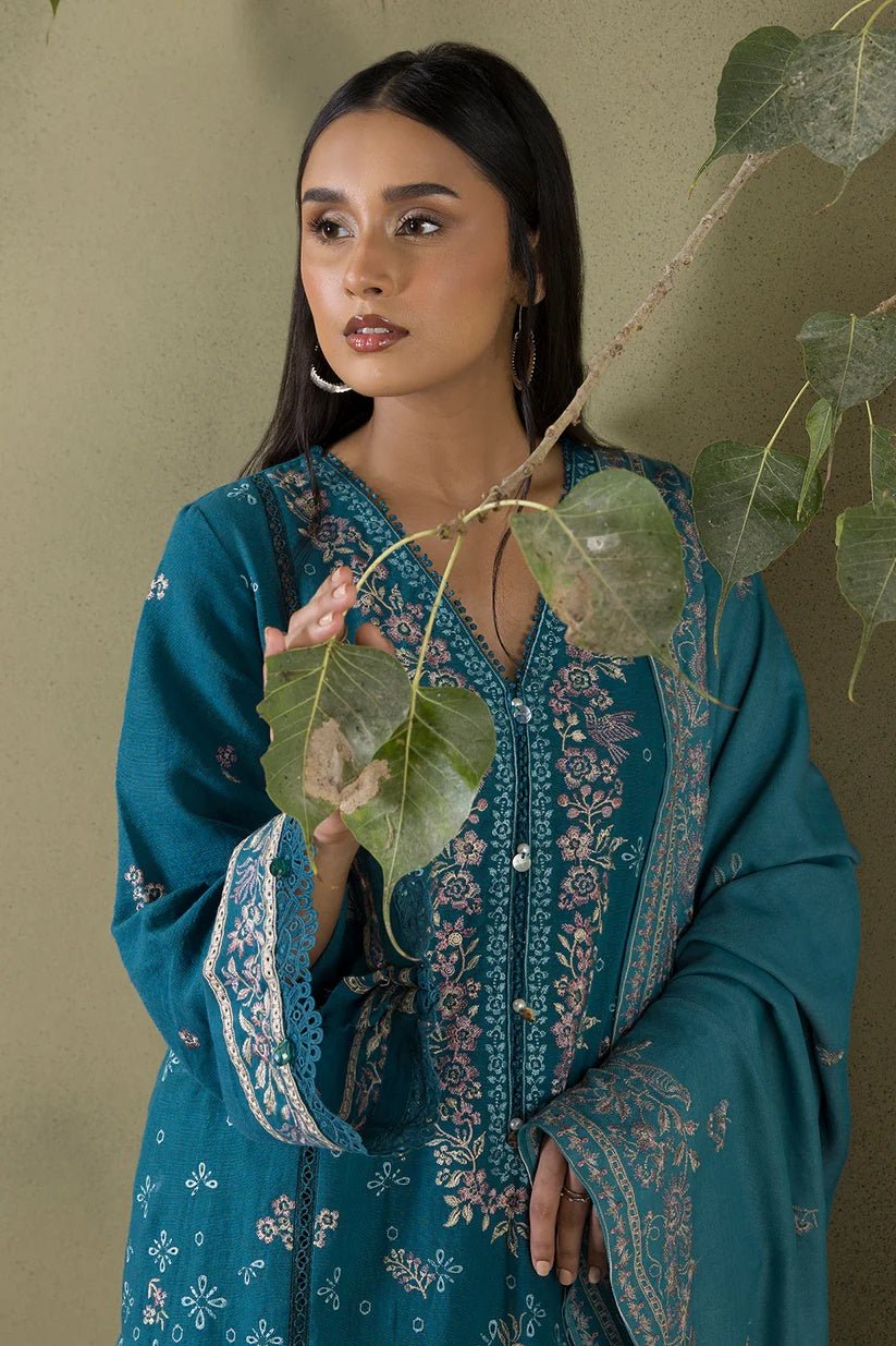 Embroidered Shirt Shalwar Shawl WUW25E30242