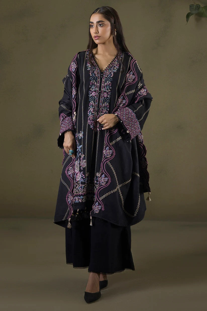 Embroidered Shirt Shalwar Shawl WUW25E30244