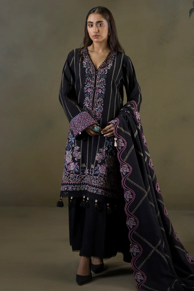 Embroidered Shirt Shalwar Shawl WUW25E30244