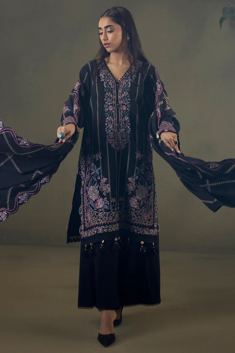 Embroidered Shirt Shalwar Shawl WUW25E30244