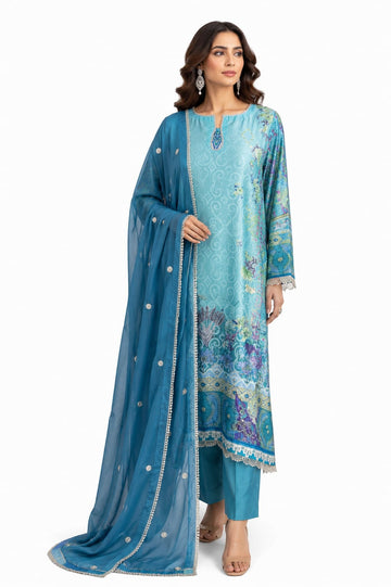 Azure Noor- "Limited Edition" Korean Raw Silk