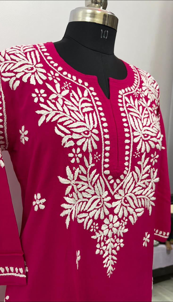 Gulnaar Grace – Modal Chikankari Kurta Trouser Set