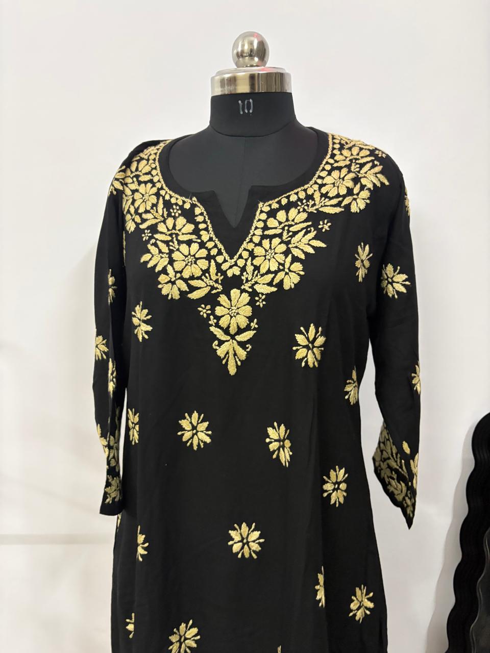Noir Zahra – Modal Chikankari A-Line Kurta Set
