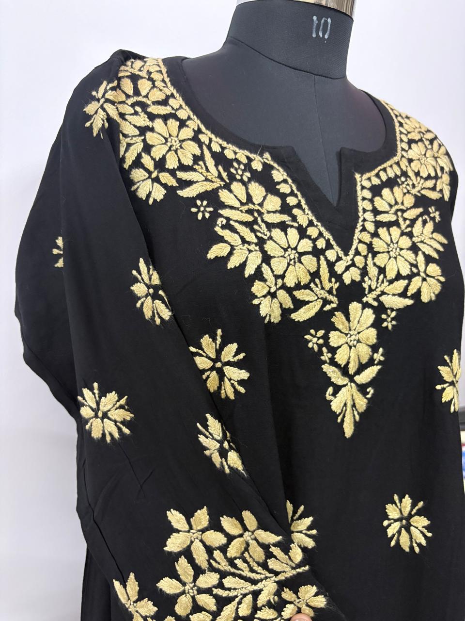 Noir Zahra – Modal Chikankari A-Line Kurta Set