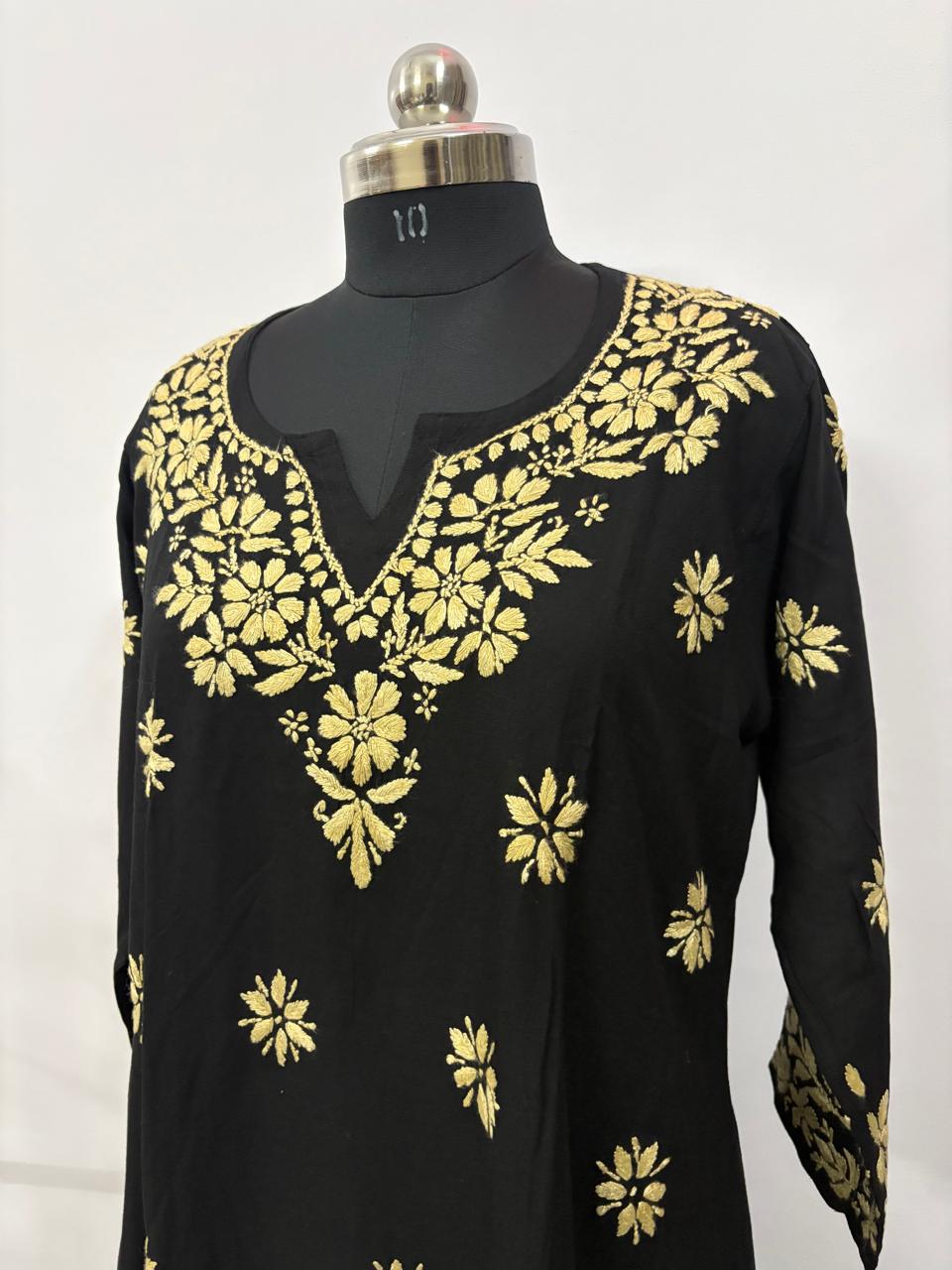 Noir Zahra – Modal Chikankari A-Line Kurta Set