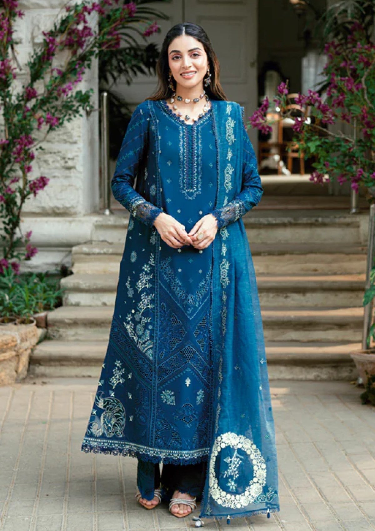 Qalamkar SB#11 Noray Lawn Luxury Eid Edit 25