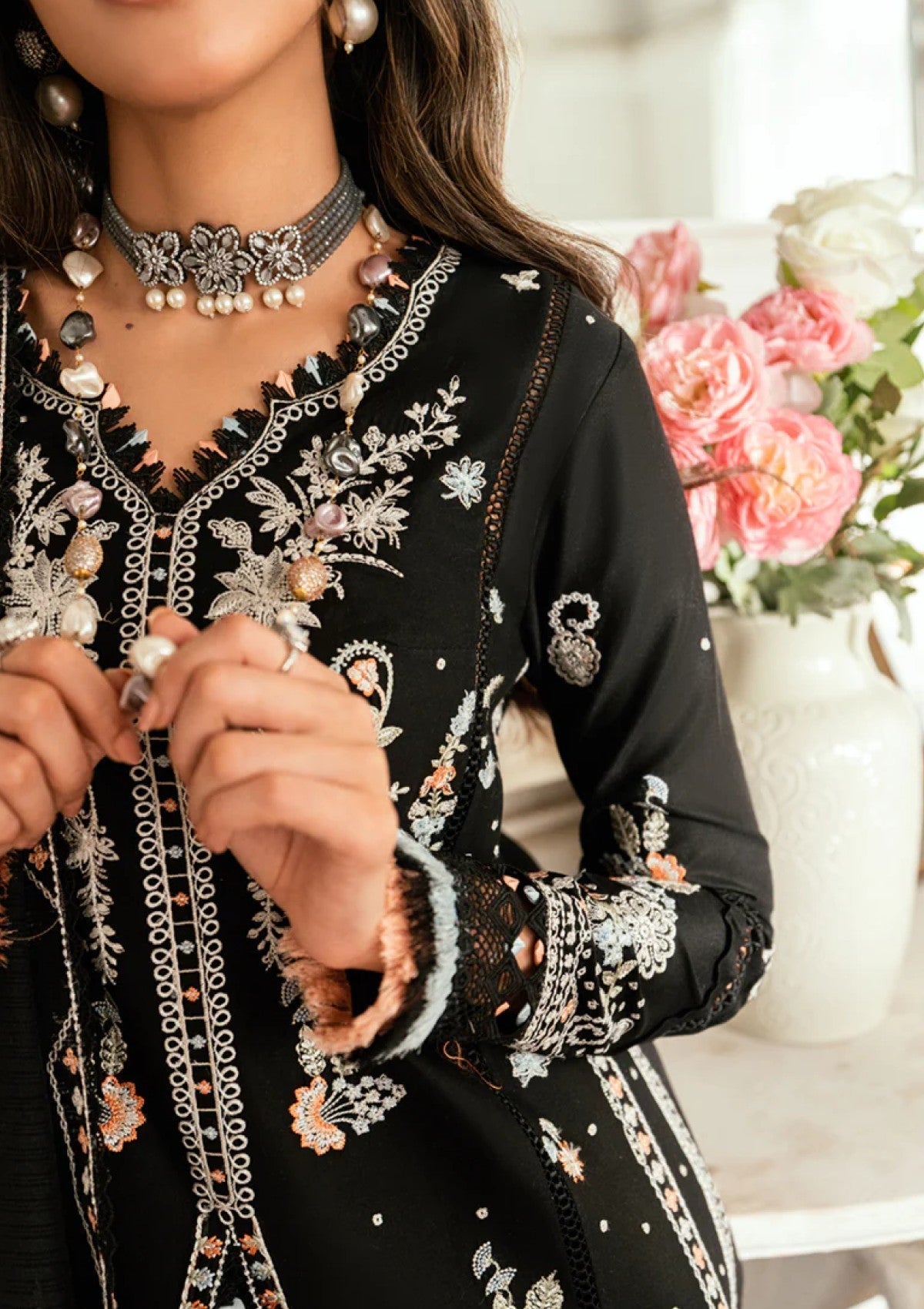 Qalamkar SB#03 Misha Lawn Luxury Eid Edit 25