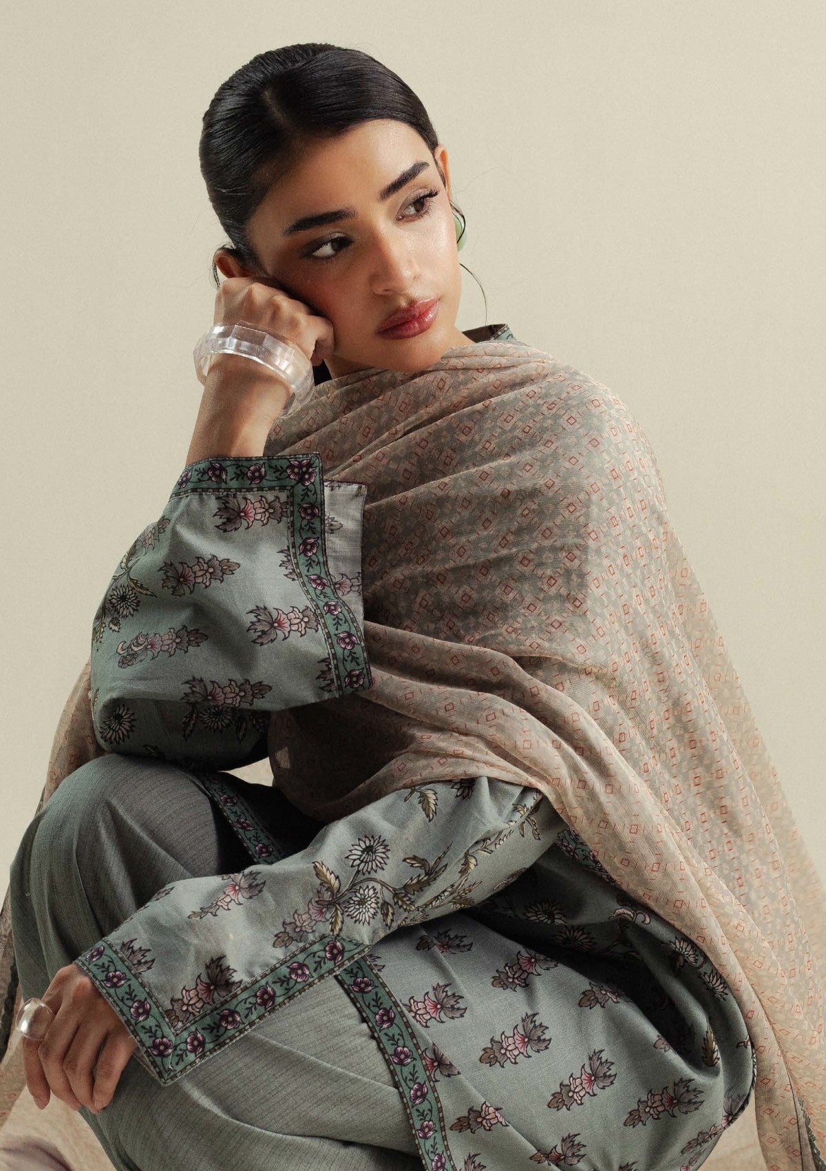 Coco by Zara shahjahan Fable D5B Drop-4 Unstitched 25'
