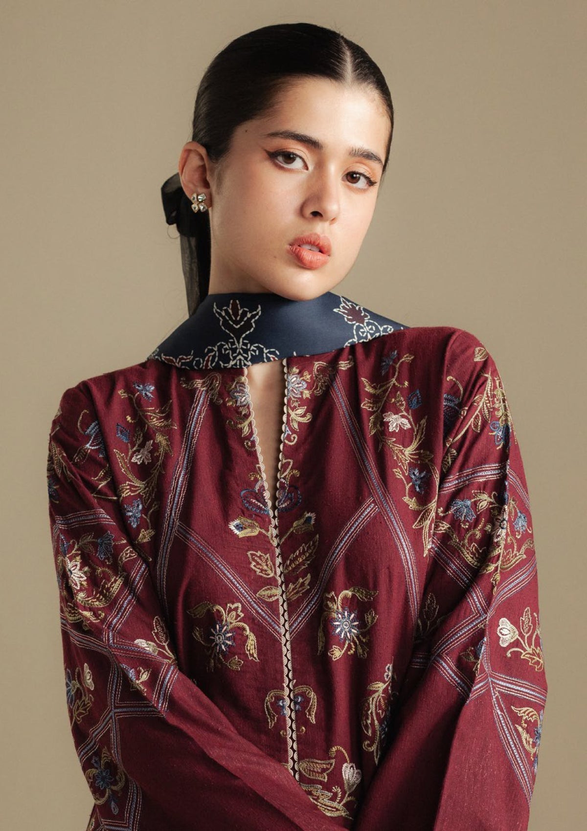 Coco by Zara Shahjahan CORAL-4B Unstitched Winter Collection 25