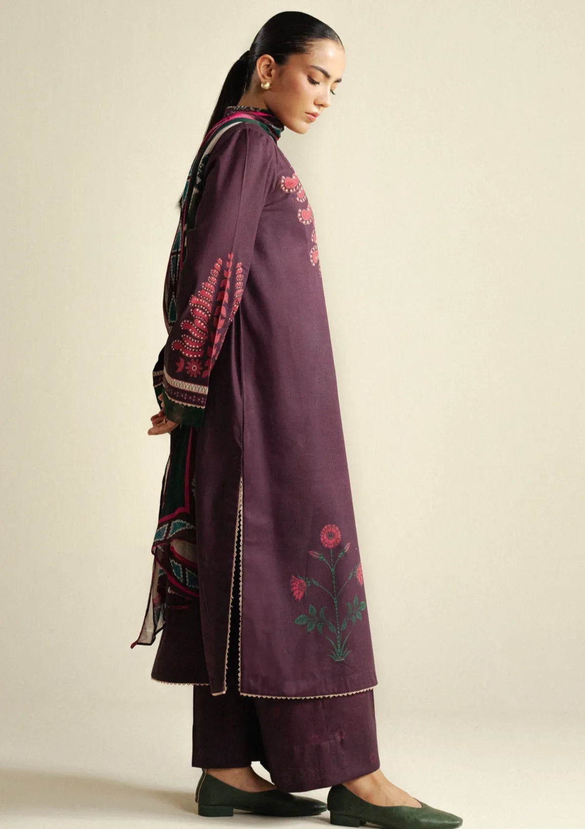 Coco by Zara shahjahan Lilt D7A Drop-4 Unstitched 25'