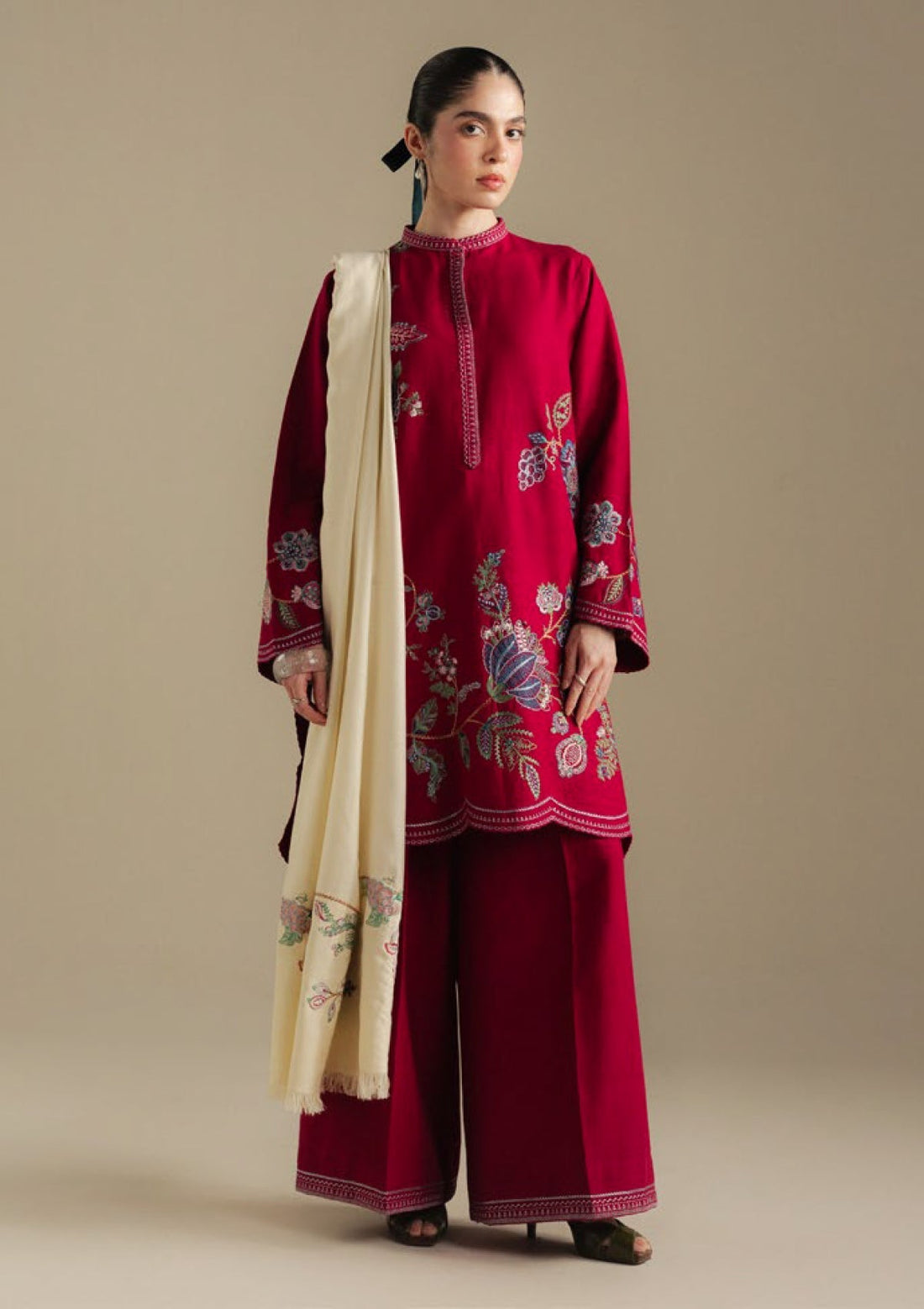 Coco by Zara Shahjahan BERRY-3B Unstitched Winter Collection 25